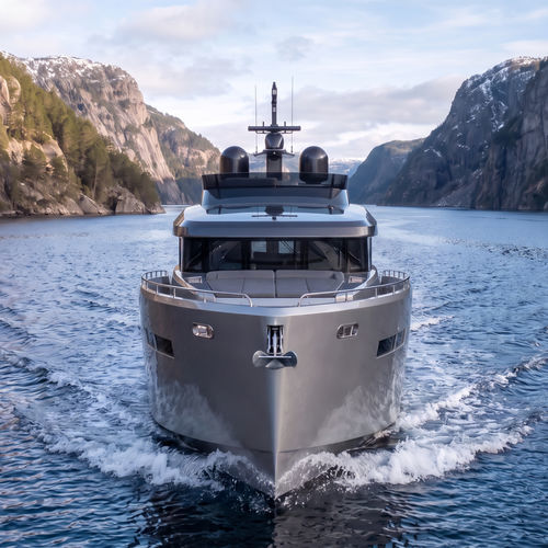 Быстроходный катер с внутренним мотором - BY42S FLY - Brizo Yachts - двухмоторный / с флайбриджем / традиционный