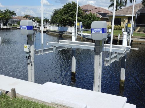 Лифт для катеров - BEAMLESS - IMM Quality Boat Lifts, Inc. - плавучий / из алюминия