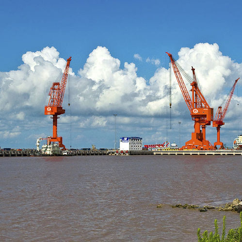 Портовый подъемный кран - Level Luffing Crane - GENMA SOLUTION - с переменным вылетом
