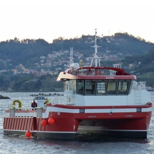 Профессиональный катер судно для аквакультуры - CAT 15x10 - AISTER ALUMINIUM SHIPYARD - катамаран / с внутренним мотором