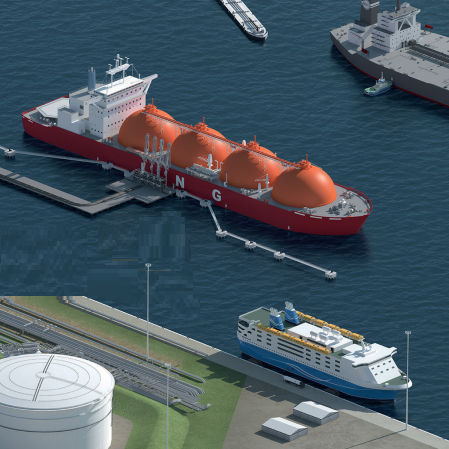 Безопасная система связи между судном и берегом (GNL) - iMSL - Mampaey Offshore Industries