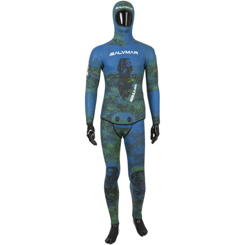 Гидрокостюм из неопрена для подводной охоты - NEBULA SKIN - SALVIMAR s.r.l. - с подшлемником / раздельный / 3.5 mm