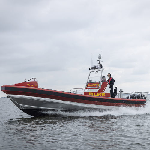 Профессиональный катер катер береговой охраны - FRC 903  - HABBEKE SHIPYARD - спасательное судно / c подвесным мотором / из алюминия