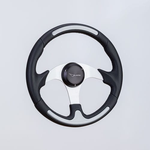 Штурвал для моторного катера с полиуретановым покрытием - SW0091 sat/sil-carbon - Volantec OOD - из алюминия / ход / дизайнерский