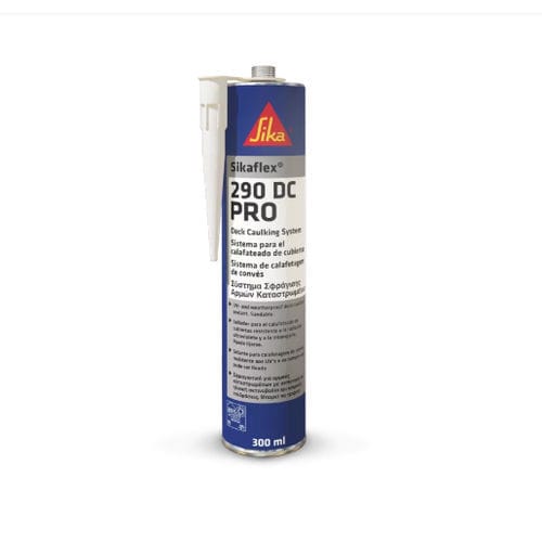 Однокомпонентный клей-мастика - Sikaflex®-290 DC PRO - Sika Nederland B.V. - из полиуретана / палуба из тикового дерева / для конопачения