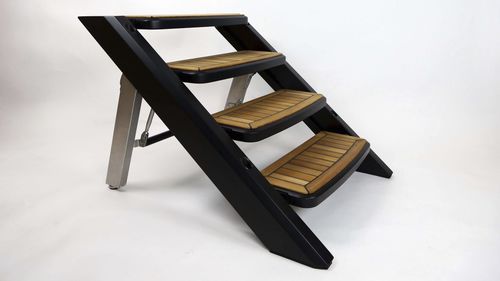 Подножка для корабля из нержавеющей стали - Carbon foldable dock step - X-Quip