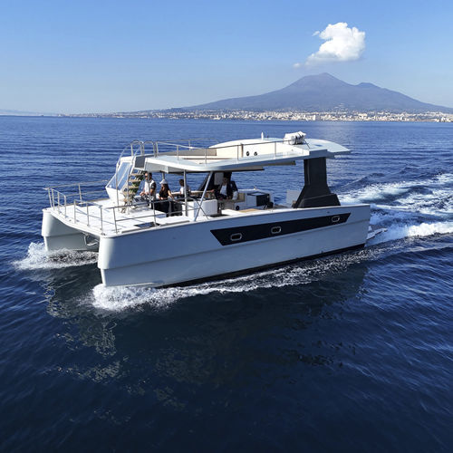 Профессиональный катер пассажирское судно - SMART 380 - SEABUS - CATAMARANI MULTIRUOLO - катамаран / с внутренним мотором / c подвесным мотором