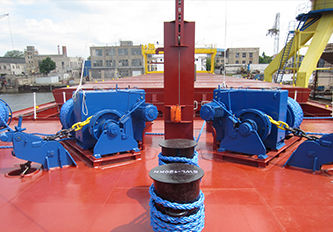 Лебедка для судна - DMT MARINE EQUIPMENT SA - для управления якорем / для причаливания / с электродвигателем