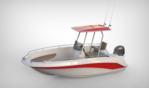 Открытый катер c подвесным мотором - MARLIN 500 ECO - Alesta Marine - с центральной консолью / для спортивной рыбалки / макс. 5 человек