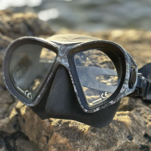 Маска для дайвинга с двойным стеклом - Horus camo noir - EPSEALON - для профессионального дайвинга