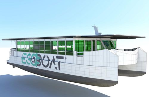 Профессиональный катер пассажирское судно - ECOCAT - METALTEC NAVAL - катамаран / электрический / из алюминия