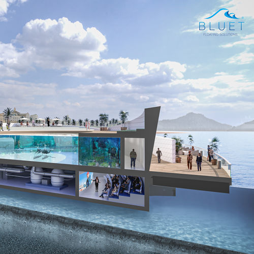 Плавучая конструкция - Floating Steel Foundation - BLUET FLOATING SOLUTIONS