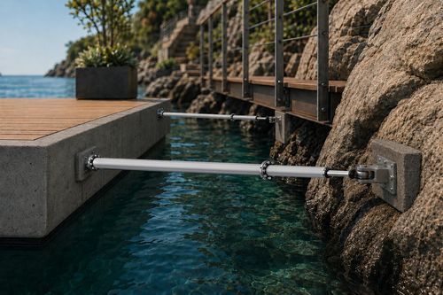 Крепление для плавучего понтона - BLUET FLOATING SOLUTIONS