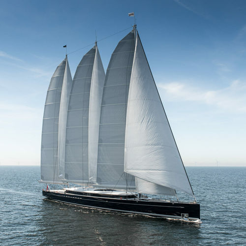 Круизная элитная парусная супер-яхта - Sea Eagle II - Trimm Design BV - с открытым кокпитом / 3 мачты