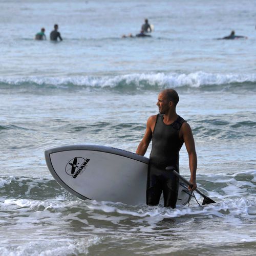 SUP-доска для волн - 6'8 - Indiana Paddle & Surf - для начинающих / эпоксидная / из губки