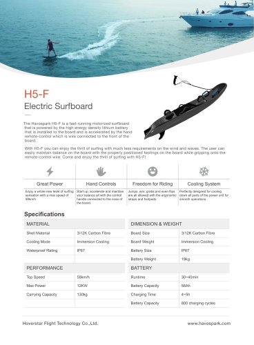 H5F Electric surfboard