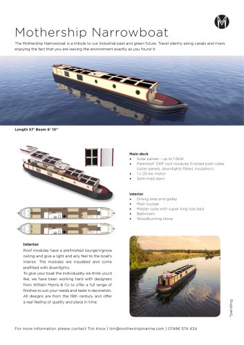 Solar Electric Narrowboat