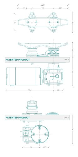 Drawing with size of B2A243H- B4A123H