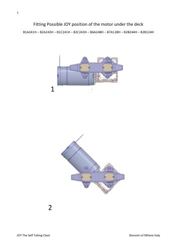 Fitting Possible JOY position of the motor under the deck