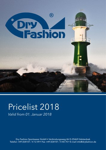 Pricelist 2018