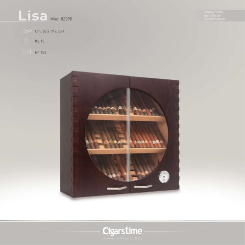 WALL MOUNTED CIGAR CABINET LISA