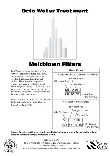 Meltblown Filters