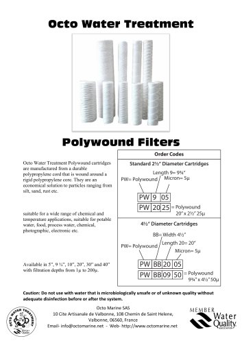 Polywound Filters