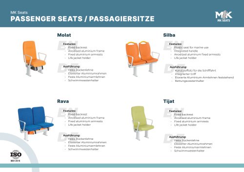 PASSENGER SEATS / PASSAGIERSITZE