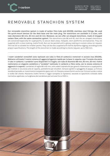 STANCHION SYSTEM Our removable 2022