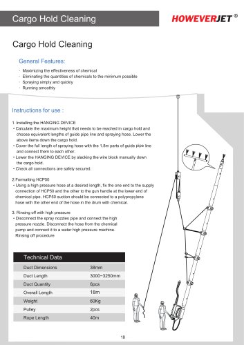HOWEVERJET HCP50 Cargo Hold Cleaning