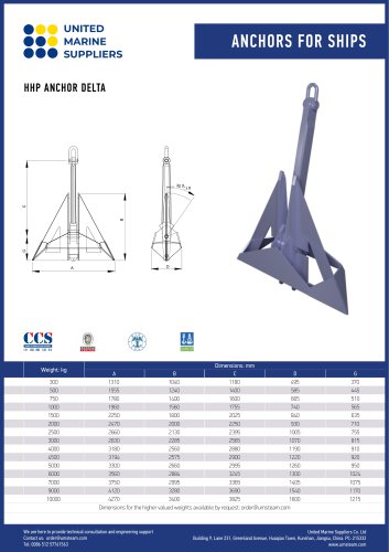 DELTA ANCHOR HHP