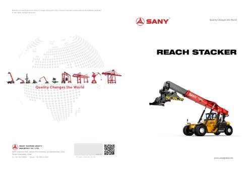 SANY reach stacker SRSC4540G5