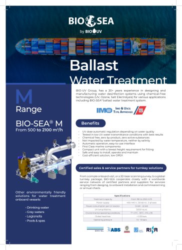 BIO SEA M - Product sheet