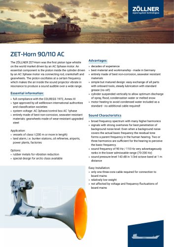 ZET-Horn 90/110 AC