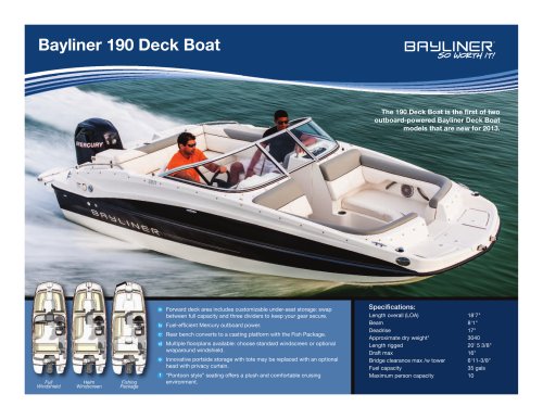 190 DECK BOAT