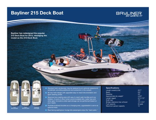 215 DECK BOAT