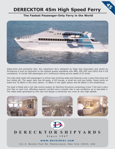 DERECKTOR 45m High Speed Ferry