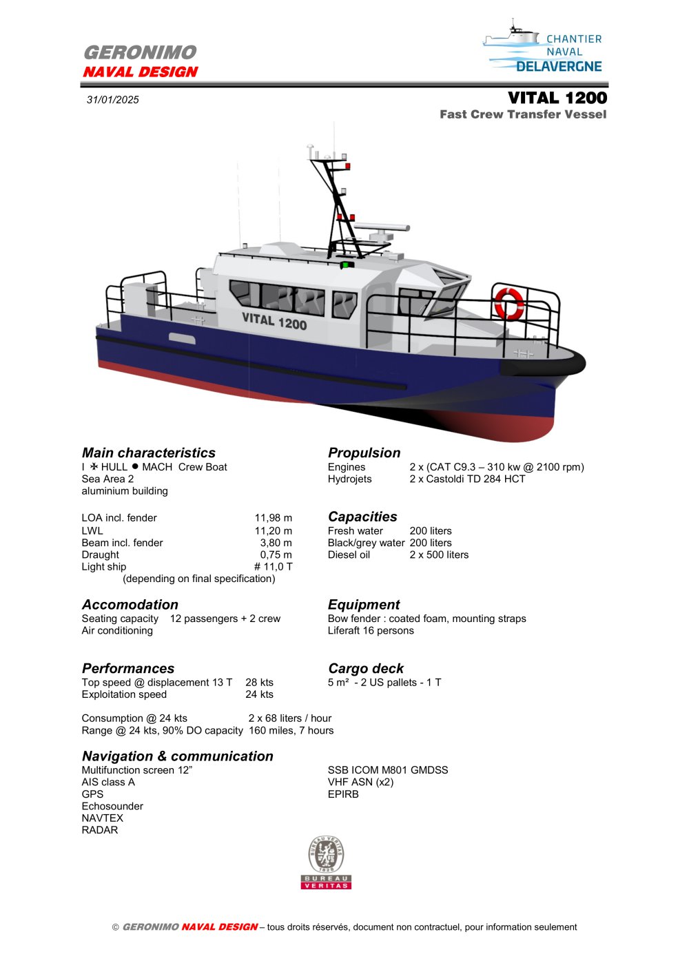 VITAL 1200  - Chantier Naval Delavergne