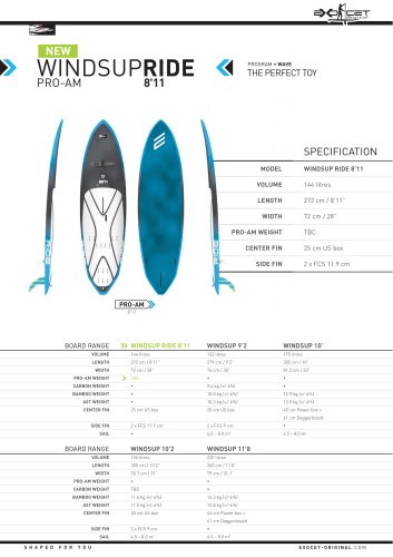 WINDSUP RIDE 8'11