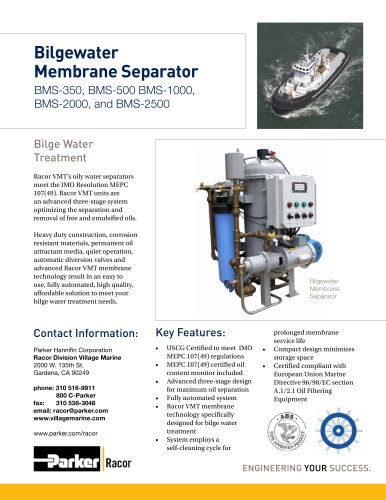 Bilgewater Membrane Separator