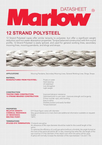 12 STRAND POLYSTEEL