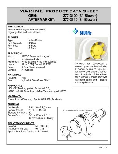 YellowTail Blower 277-3100