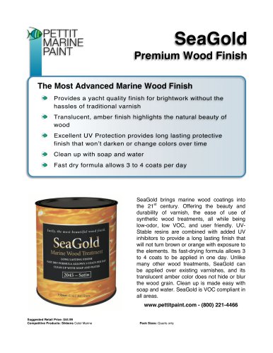 SeaGold Premium Wood Finish