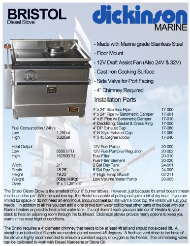 Bristol Diesel Cookstove