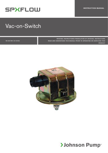 Vacuum Switch manual ‖ EN, DE, ES, FR, IT, SV