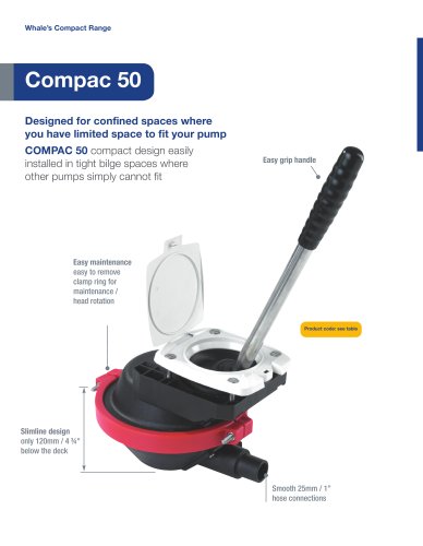 Compac 50 Manual Bilge Pump