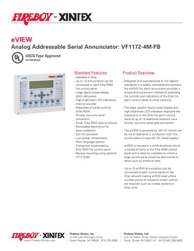 Analog Addressable Serial Annunciator