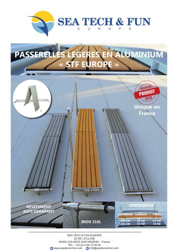 PASSERELLES LEGERES EN ALUMINIUM