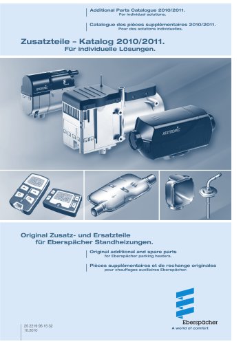 Additional parts catalog 2010/2011