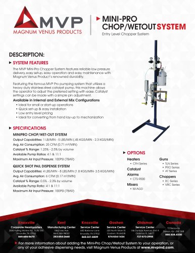 MINI-PRO CHOP/WETOUTSYSTEM